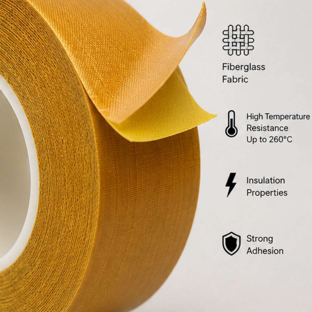 Brown PTFE Coated Fiberglass Tape image 3