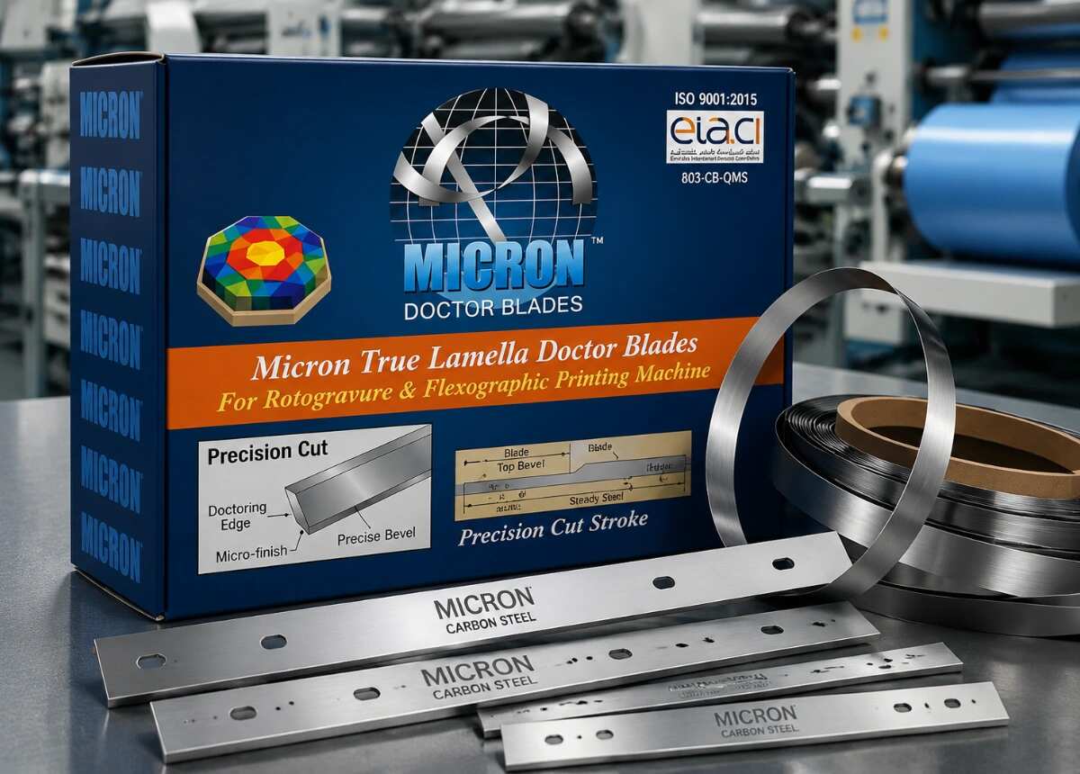 Micron Carbon Steel Doctor Blades – High Precision Printing Solution for Superior Quality Results